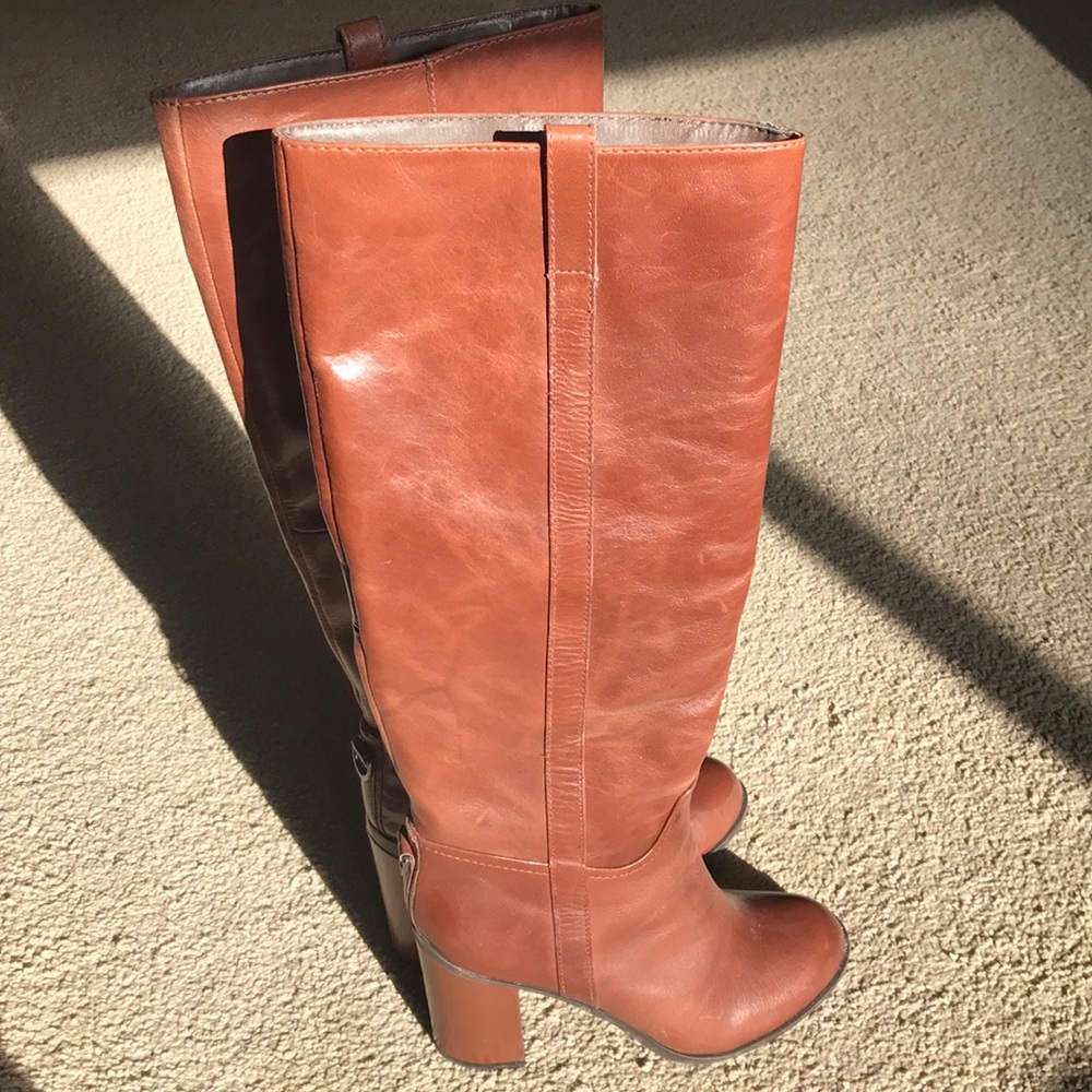 Knee high leather boots
